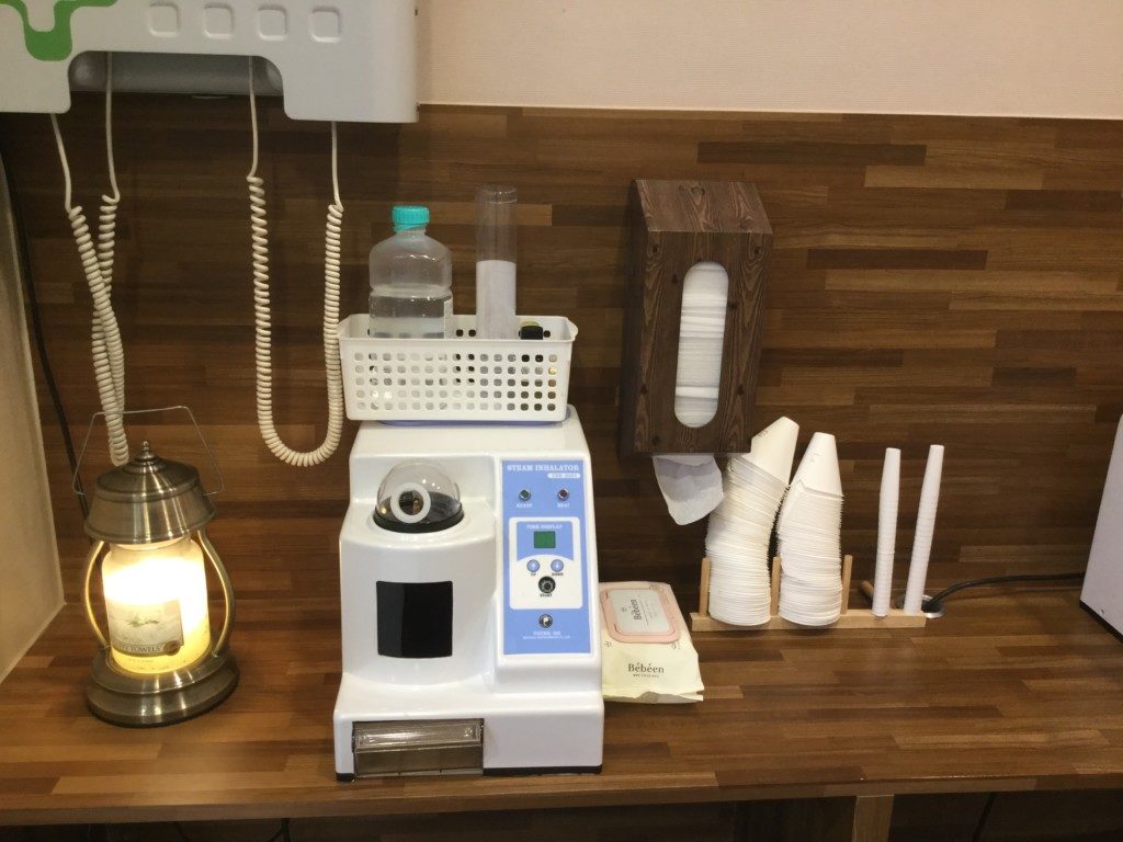 ▲漢方液体が入っている機械です。