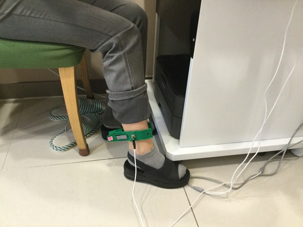 ▲ストレス・脳波チェック
