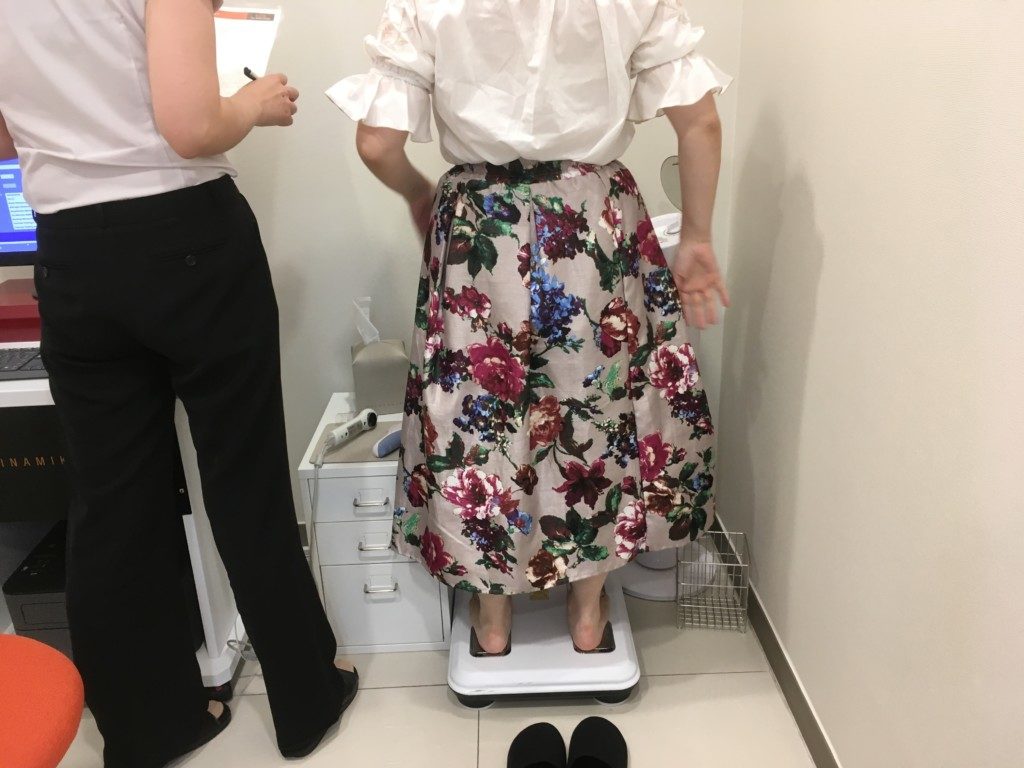 ▲体の検査
