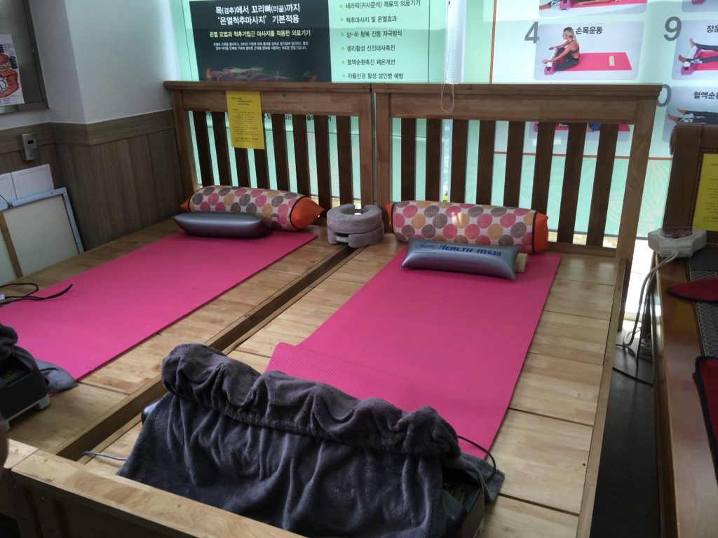 ▲ふくらはぎ、腸マッサージ振動運動