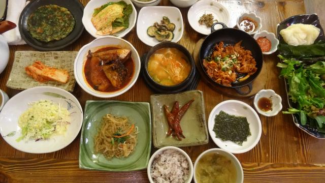 ▲韓国定食料理