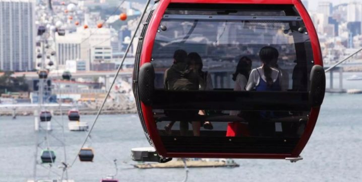 【釜山オーシャンビュー】松島海上ケーブルカー往復乗車チケット：キャビン選択可