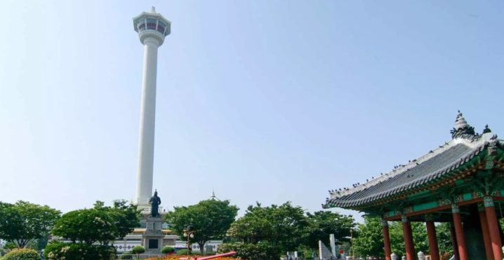 【韓国】港町・釜山の景色を一望 釜山タワー展望台入場チケット（龍頭山公園）